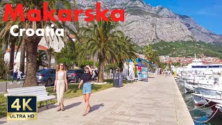 Makarska Croatia 🇭🇷 4K Old Town and Marina Walking Tour 2022 [upl. by Payson]