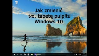 Jak zmienić tło tapetę pulpitu Windows 10 [upl. by Anuahsal493]