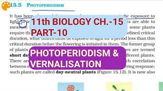 Class 11 BiologyCh15 Part10Photoperiodism amp VernalisationStudy with Farru [upl. by Minnie]