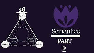 Semantics s6 part 2 شرح [upl. by Euqinad444]