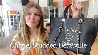 Chanel Deauville Studded Tote Bag Review [upl. by Melda]