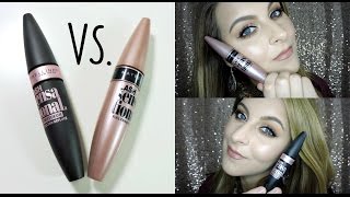 MAYBELLINE MASCARA COMPARISON  Lash Sensational vs Lash Sensational LUSCIOUS [upl. by Mellar]