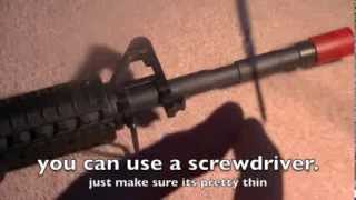 SFA How To Removing the Front triangle sight post on a m4m16 [upl. by Artep]