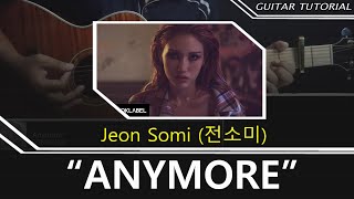 Anymore 전소미 Jeon Somi  Tutorial Strumming NO BARRE CHORDS guitar cover lyrics [upl. by Lalittah]