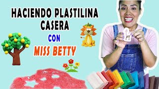 Haciendo plastilina casera con Miss Betty  Los colores primarios [upl. by Bonucci]