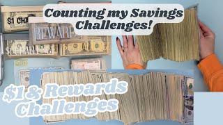 Counting my 2023 Savings Challenges  1 Challenge  Rewards App Challenge  BusyLizzy Challenge [upl. by Buatti]