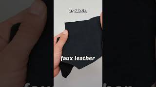 Faux Leather vs Real Leather  How To Tell The Difference leather fauxleather [upl. by Elsi]