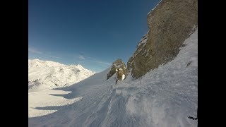 TIGNES  Aiguille Percée descente [upl. by Latreece700]