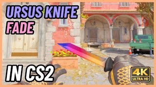 ★ CS2 Ursus Knife Fade  CS2 Knife InGame Showcase 4K [upl. by Briano666]