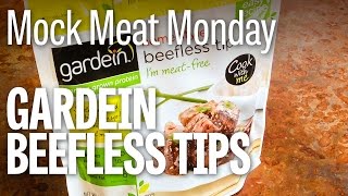 Mock Meat Monday  Vegan Gardein Beefless Tips  1VIDaDAY 24 [upl. by Almeria]