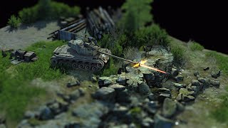 Tank sniping from behind a sturdy obstacle  Tilt Shift [upl. by Mali523]