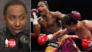 Stephen A calls out Adrien Broner for saying he beat Manny Pacquiao  Stephen A Smith Show [upl. by Felicdad]