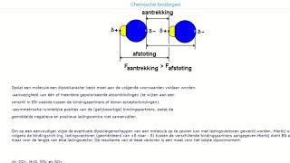 55 Covalente binding Dipoolkracht [upl. by Wymore]