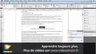 Adobe InDesign CS5  Limportance des titres de premier niveau [upl. by Kostival]