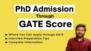 PhD Admission through GATE Score  Where to Apply  Interview amp SOP  All Bout Chemistry [upl. by Irej]