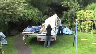 putting up the Trigano Oceane Trailer 315GL tent [upl. by Erdah]