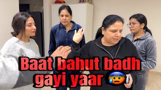 Baat bahut zyada Bigad gayi yaar😰 vlog vihaannjasleen jahaann [upl. by Lleryd977]