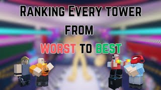 Ranking every FNAF TD Tower from Worst to Best [upl. by Acisse]