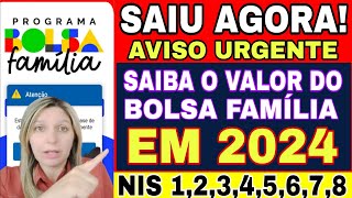 BOLSA FAMÍLIA 2024 SAIBA O VALOR QUE VOCÊ VAI RECEBER A PARTIR DE JANEIRO DE 2024 VAI TER AUMENTO [upl. by Aicilak43]