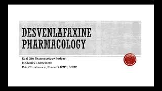 Desvenlafaxine Pharmacology [upl. by Harmony]