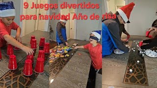 9 JUEGOS DIVERTIDOS para NAVIDAD AÑO NUEVO de RISA 🤣 para todo la familia [upl. by Reede555]