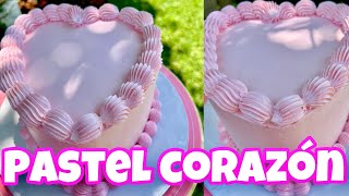 Pastel corazón 💓 Súper sencillo y Fácil 💕 [upl. by Sou250]