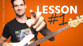 Beginner Bass Lesson 1 Your Very First Lesson [upl. by Ised]