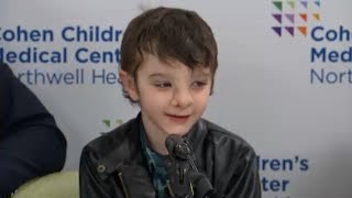 Boy 9 thanks doctors after lifechanging facial reconstruction surgery [upl. by Ellesor]