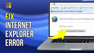 ✅Fix Internet Explorer Cannot Display the Webpage  Diagnose connection problems Error in Windows 7 [upl. by Tomas]