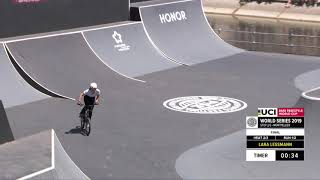 Lara Lessmann  3rd place  UCI BMX Freestyle Park World Cup Women Final  FISE Montpellier 2019 [upl. by Adaran]