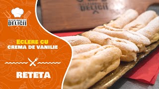 Eclere cu crema de vanilie O reteta delicioasa si ieftina CC Eng Sub [upl. by Razatlab]