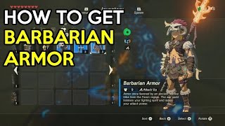 How to get the Barbarian Armor Set  Legend Of Zelda Breath Of The Wild [upl. by Cadel]