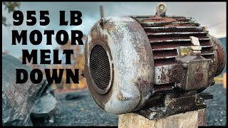 433KG Massive Motor Melt Down  Scrapyard Search  ASMR Metal Melting  BigStackD Bulk Copper Bars [upl. by Beck341]