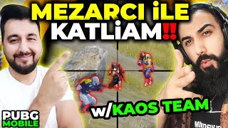 MEZARCI İLE ERANGEL KATLİAMI 36 KILLS w KAOS TEAM  PUBG MOBILE [upl. by Wendel]