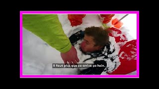 Savoie  enseveli sous une avalanche il filme son propre sauvetage [upl. by Ardnahs]