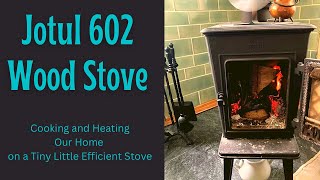 Jotul Wood Stove Efficient heating and cooking on a wood stove [upl. by Initirb]