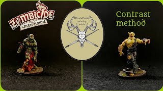 Tuto peinture 9  Zombicide Green Horde  Contrast [upl. by Gnes]