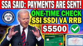 SSA Said 5500 OneTime Payments Sent  Social Security SSI SSDI VA Seniors [upl. by Sadie]