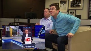 Jeff Marek Steve Dangle and Luke Foxs live reaction to the Maple Leafs winning the 1st pick [upl. by Annaeed]