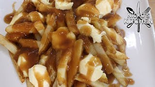 Poutine  Beef Gravy Fries and Cheese [upl. by Obbard95]