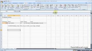 Hide Vlookup Souce Data in Excel [upl. by Littell]