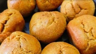 RAJASTHANI BATI RECIPE  Khasta bati banane ka sahi tarika [upl. by Aerdnaz]