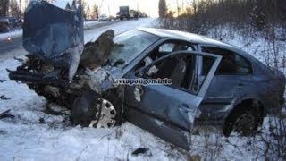 CAR CRASH IN RUSSIA COUNTRY FATAL CRASH SKODA OCTAVIA [upl. by Ariem671]