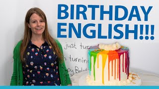 Learn English vocabulary expressions and culture for birthdays [upl. by Nylesaj]