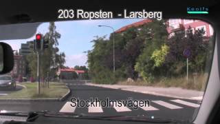 Buss 203 Ropsten  Larsberg [upl. by Ttehr934]