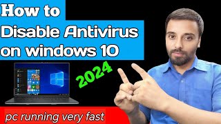 How to Turn off windows Antivirus on windows 10 Windows Defender Permanently Disable 2024 Method [upl. by Minnnie]