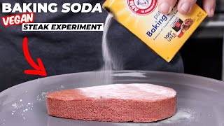 I Tried GUGAS BAKING SODA Test on a VEGAN STEAK and this happened [upl. by Fayth]