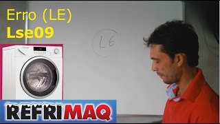 🔴Código de erro LE lava e seca electrolux LSE09 [upl. by Dyal267]