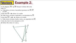 Core 4 Maths ALevel Edexcel  Vectors 3 [upl. by Ramak]