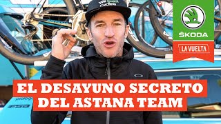 El desayuno secreto del equipo Astana  Ibon Zugasti  La Vuelta con Škoda [upl. by Alasdair688]